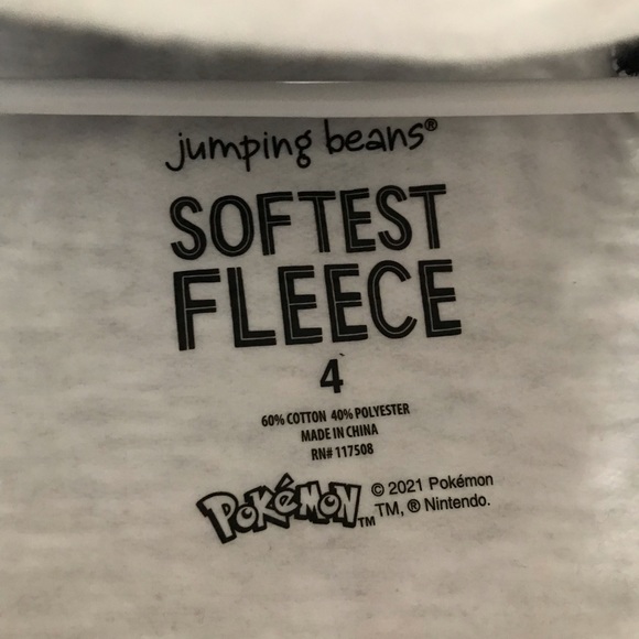 Pokemon Pikachu Hooded Raglan Sweatshirt Boys - Picture 5 of 5